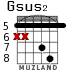 Gsus2 para guitarra - versión 3