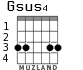 Gsus4 para guitarra - versión 2