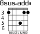 Gsus4add9 para guitarra - versión 2