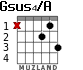 Gsus4/A para guitarra - versión 2