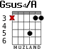 Gsus4/A para guitarra - versión 3