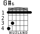 G#6 para guitarra