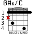 G#6/C para guitarra - versión 2
