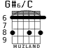 G#6/C para guitarra - versión 4