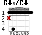 G#6/C# para guitarra - versión 1