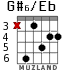 G#6/Eb para guitarra - versión 3