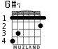 G#7 para guitarra - versión 2