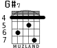 G#7 para guitarra - versión 1