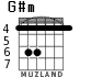 G#m para guitarra