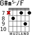 G#m5-/F para guitarra - versión 6