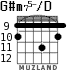 G#m75-/D para guitarra - versión 8