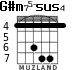 G#m75-sus4 para guitarra - versión 3