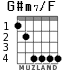 G#m7/F para guitarra - versión 2