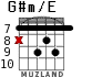 G#m/E para guitarra - versión 6