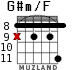 G#m/F para guitarra - versión 5