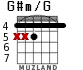 G#m/G para guitarra - versión 3