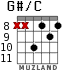 G#/C para guitarra - versión 5