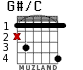 G#/C para guitarra - versión 1