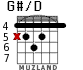 G#/D para guitarra - versión 2