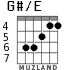 G#/E para guitarra - versión 3