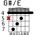 G#/E para guitarra - versión 4