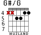 G#/G para guitarra - versión 3