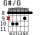 G#/G para guitarra - versión 4