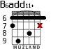 B6add11+ para guitarra - versión 3