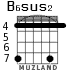B6sus2 para guitarra - versión 3