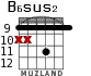 B6sus2 para guitarra - versión 5