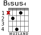 B6sus4 para guitarra - versión 2