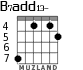 B7add13- para guitarra - versión 4