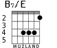 B7/E para guitarra - versión 3
