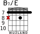 B7/E para guitarra - versión 5