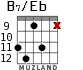 B7/Eb para guitarra - versión 4