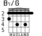 B7/G para guitarra