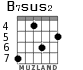 B7sus2 para guitarra - versión 2