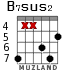 B7sus2 para guitarra - versión 3