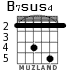 B7sus4 para guitarra - versión 3