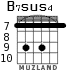 B7sus4 para guitarra - versión 5