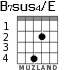 B7sus4/E para guitarra - versión 2