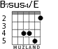 B7sus4/E para guitarra - versión 3