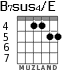 B7sus4/E para guitarra - versión 4