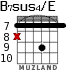 B7sus4/E para guitarra - versión 5