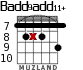 Badd9add11+ para guitarra - versión 2