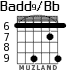 Badd9/Bb para guitarra - versión 6