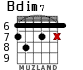 Bdim7 para guitarra - versión 4