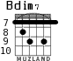 Bdim7 para guitarra - versión 5