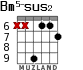 Bm5-sus2 para guitarra - versión 2