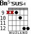 Bm5-sus4 para guitarra - versión 4